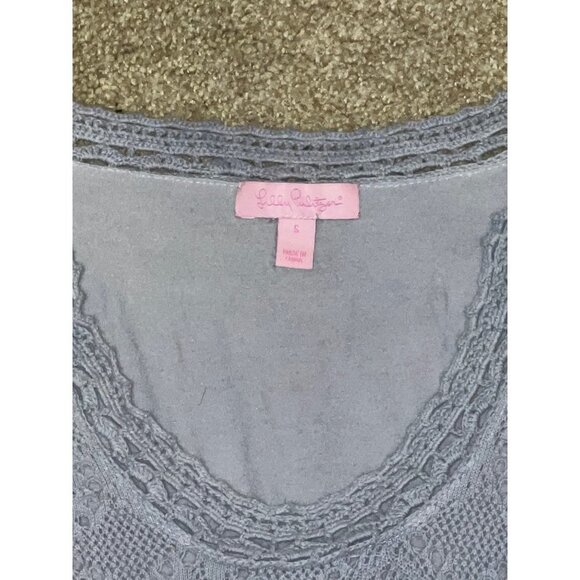 Lilly Pulitzer The Athena Light Blue Crochet Dress -- Small - Picture 7 of 12